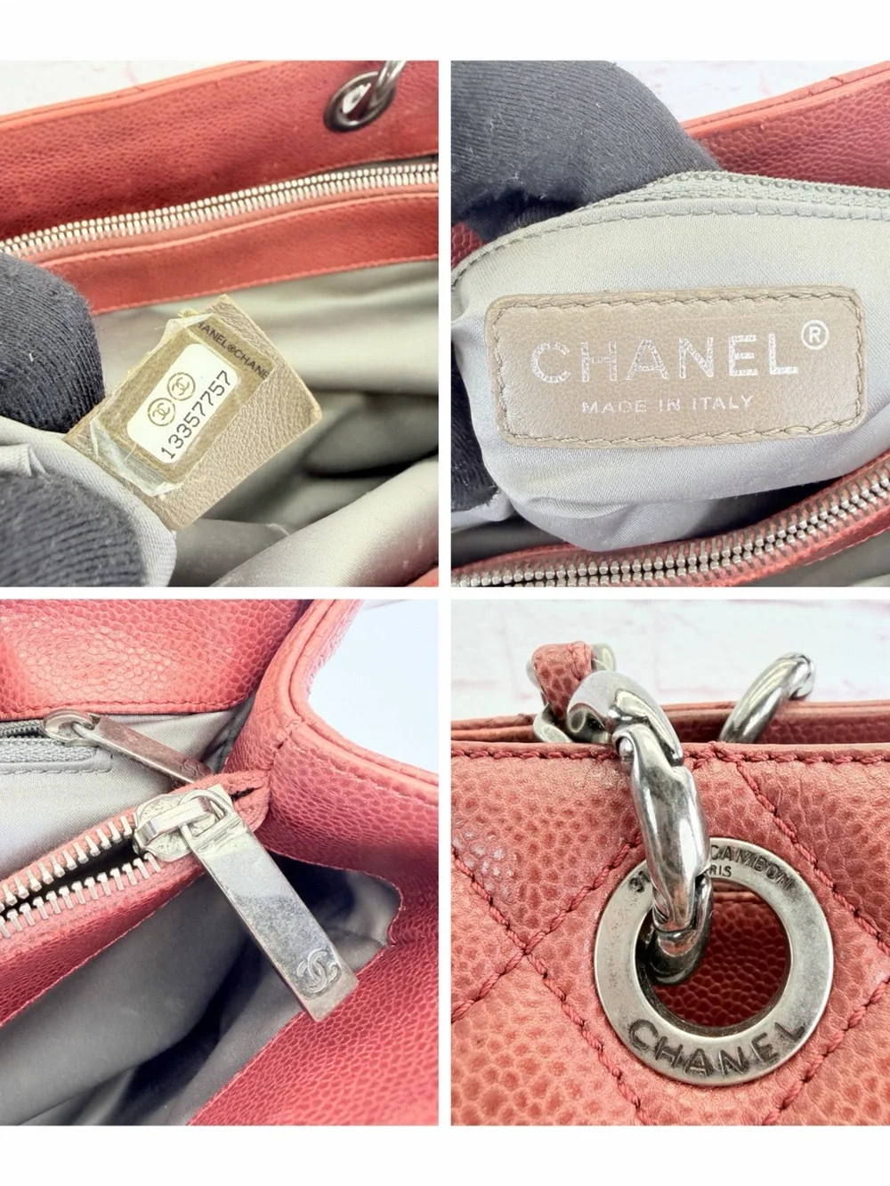 Chanel Grand Shopping Tote Quilted Caviar